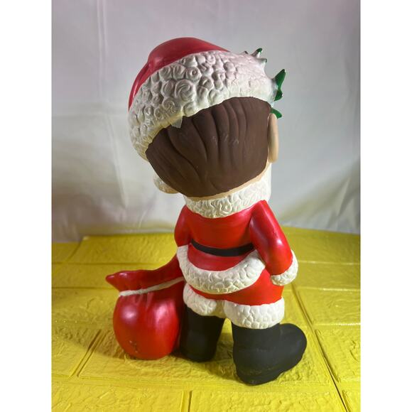 Vintage Ceramic Atlantic Mold Santa Elf Helper Christmas Santa Claus 11" - Picture 5 of 15